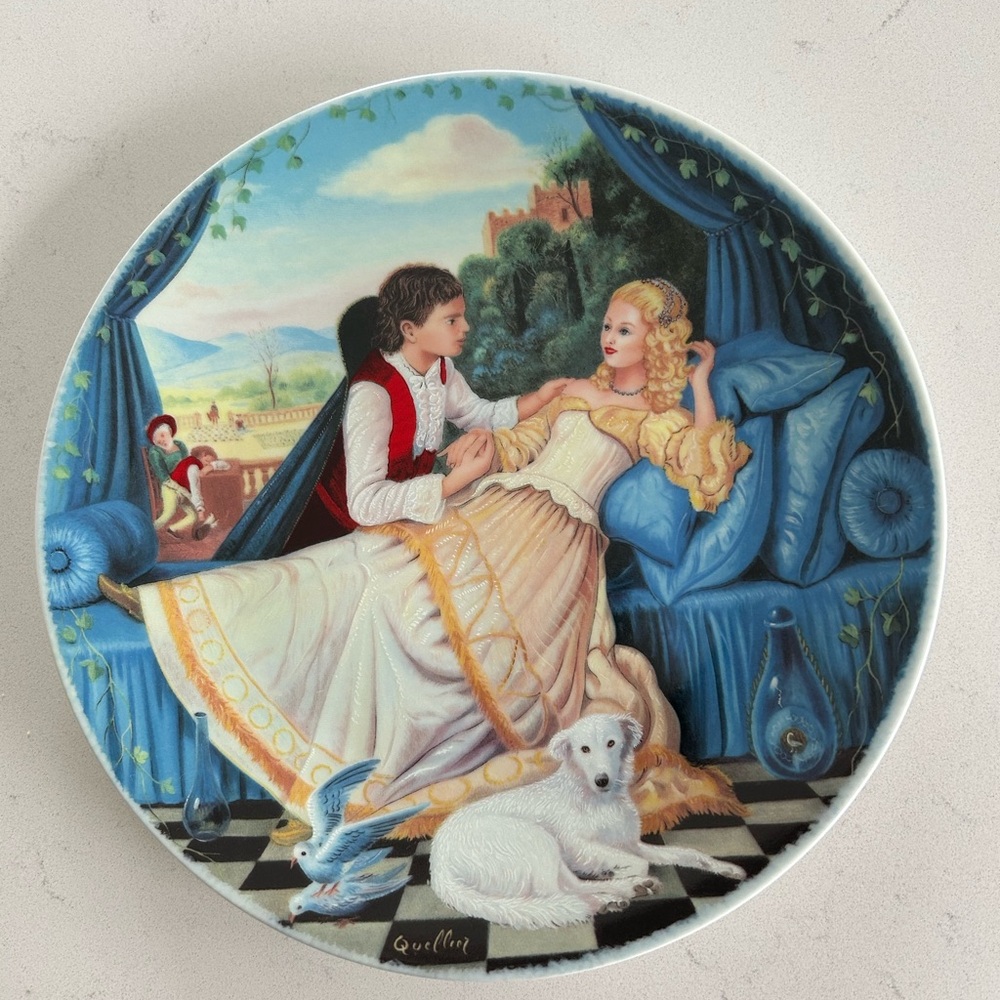 Limoges-Turgot “Belle au Bois Dormant”Plate